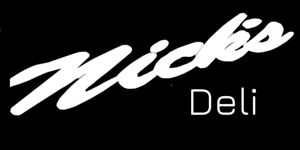 Nick Deli text logo